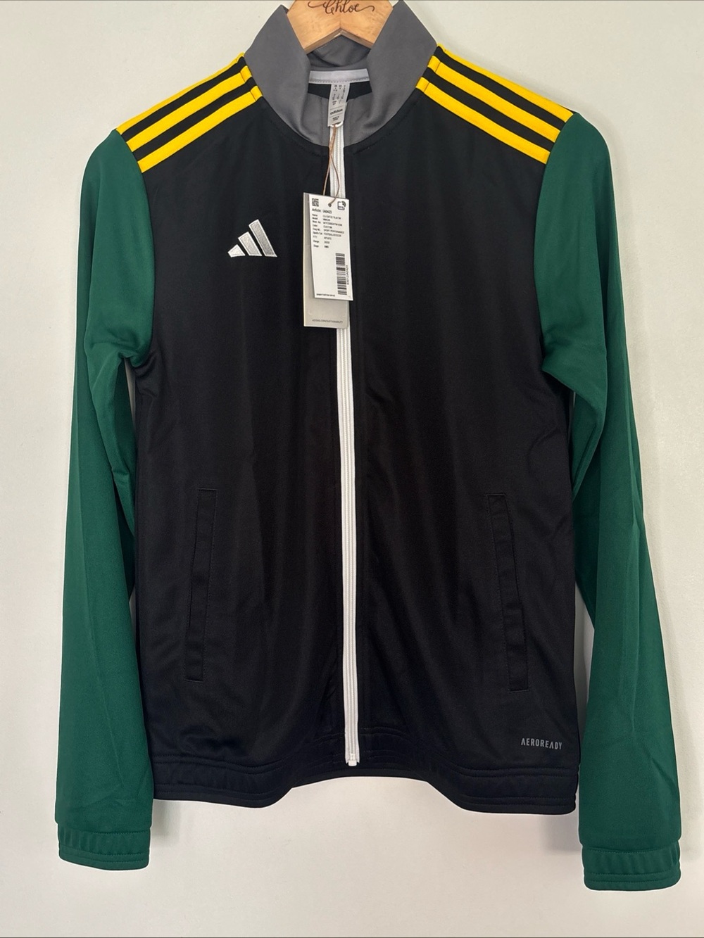 Adidas Jamaica Football Federation Performance Track Jacket JR Size Small NEW